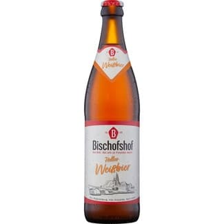 Hefe-Weissbier Hell cerveza rubia de trigo alemana botella 50 cl -