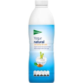 Yogur líquido natural con azúcar moreno de caña botella 1 l -