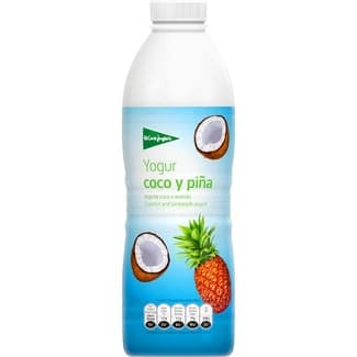 Yogur líquido con coco y piña sin gluten botella 1 l -