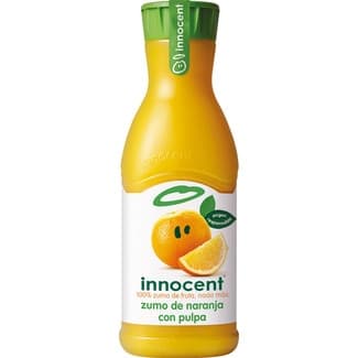 Zumo de naranja con pulpa exprimido botella 900 ml -