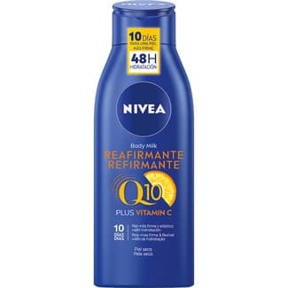 Q10 +Vitamin C body milk reafirmante para piel seca 48 h frasco 400 ml -
