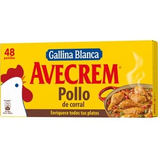 Caldo de pollo bajo en grasa, sin gluten 48 pastillas estuche 517 g -