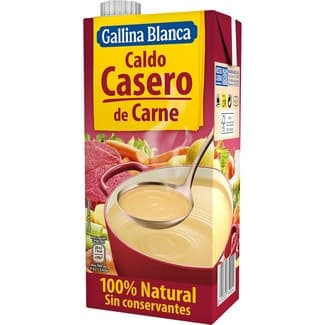 Caldo de carne casero 100% natural sin gluten envase 1 l -