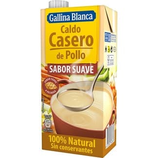 Caldo de pollo casero 100% natural suave envase 1 l -
