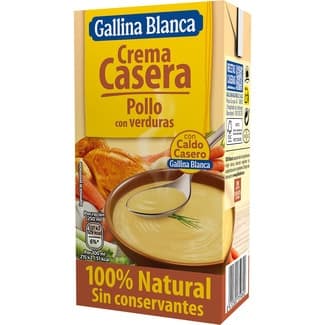 Crema de pollo casera con verduras sin gluten envase 500 ml -