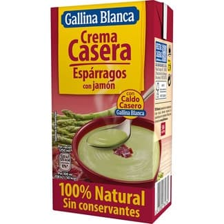 Crema de espárragos con jamón sin gluten envase 500 ml -