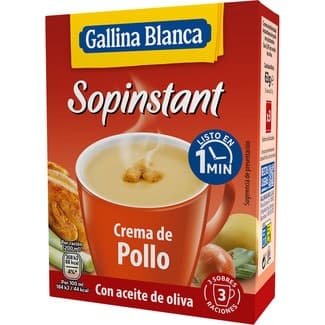Sopinstant crema de pollo con picatostes 3 sobres estuche 63 g -