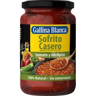 Sofrito casero de tomate y verduras sin gluten frasco 325 g -
