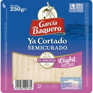 Queso semicurado mezcla madurado light ya cortado cuña 250 g -
