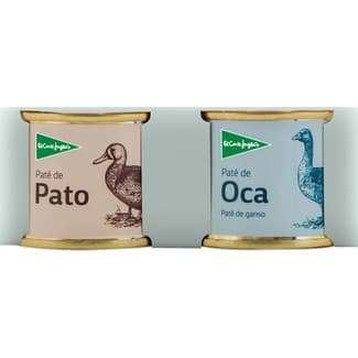Paté de oca y pato + paté de pato pack 2 latas 70 g -
