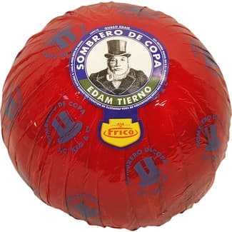 Queso holandés bola edam tierno de vaca elaborado con leche pasteurizada peso aproximado pieza 2 kg -