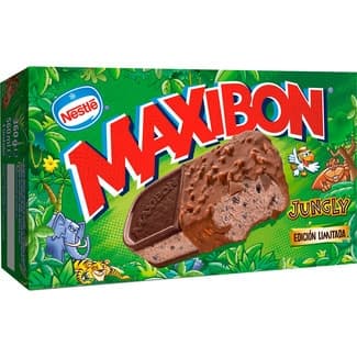 Helado Jungly sándwich de chocolate con galletas al cacao 4 unidades estuche 560 ml -