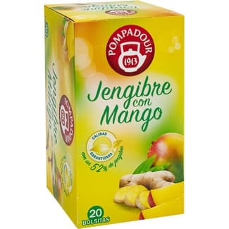 Infusión de jengibre con mango estuche 20 bolsitas -