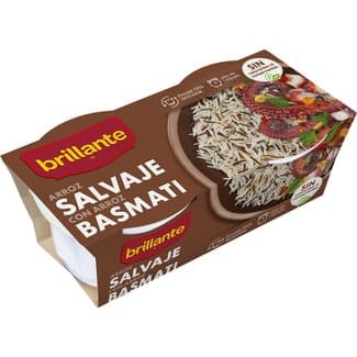 Arroz basmati salvaje cocido para guarnición pack 2 envases 125 g -