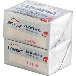 Levadura fresca prensada sin gluten pack 2 x 25 g envase 50 g -