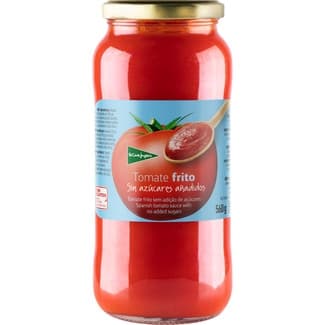 Tomate frito sin gluten y sin azúcares añadidos frasco 560 g neto escurrido -