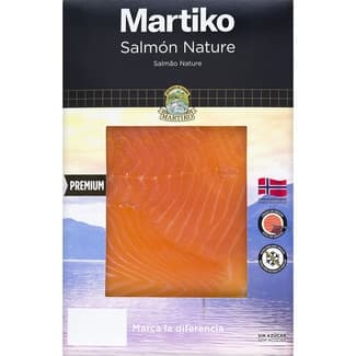 Salmón nature noruego sin azúcar en lonchas envase 80 g -