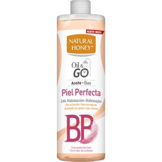 Aceite corporal hidratante Oil & Go Piel Perfecta BB con aceite de lino24h frasco 250 ml -