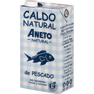 Caldo de pescado solo ingredientes frescos y naturales sin gluten y sin lactosa brik 1 l -