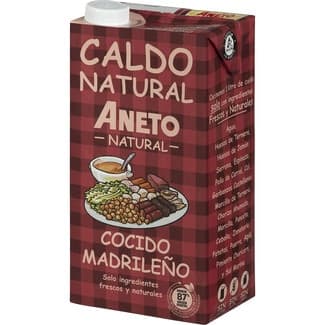 Caldo de cocido madrileño 100% natural sin gluten y sin lactosa envase 1 l -