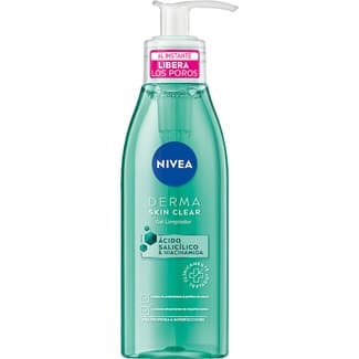 Derma Skin Clear gel limpiador facial con ácido salicílico y niacinamida dosificador 150 ml -