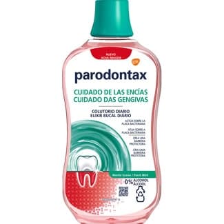 Enjuague bucal Cuidado de encías 0% alcohol sabor menta suave bote 500 ml -