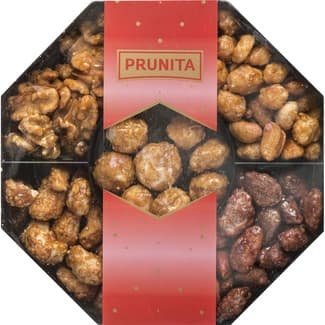 Cesta n.14 Doris garrapiñados nuez macadamia, anacardo, cacahuete, almendra y nuez caramelizada 200 g -