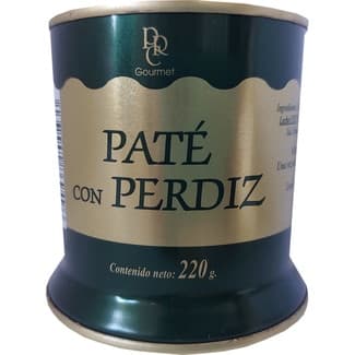 Paté con perdiz lata 220 g -