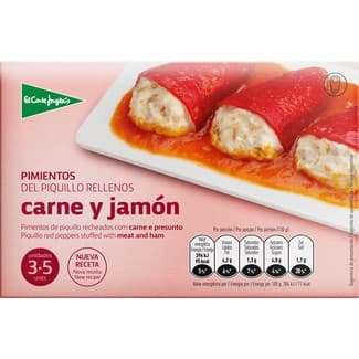 Pimientos del piquillo rellenos de carne y jamón estuche 260 g -