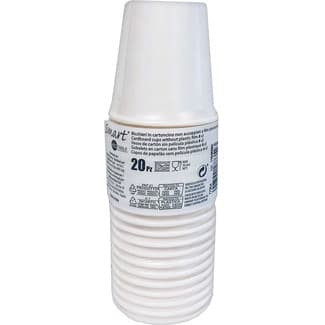 Vasos compostables de café 8 cl paquete 20 unidades -