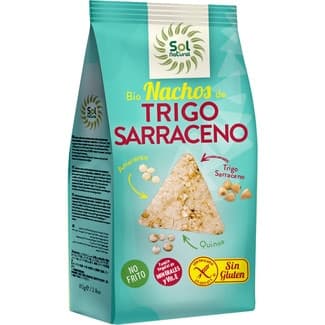 Nachos de trigo sarraceno ecológicos y sin gluten bolsa 80 g -