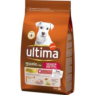 Mini Senior Agevital pienso para perros senior minis con pollo bolsa 1,5 kg -