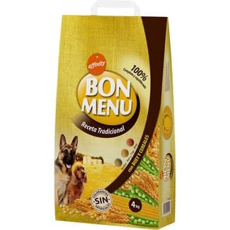 Receta Tradicional pienso para perros adultos con buey y cereales bolsa 4 kg -