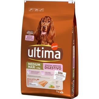 Medium Maxi Digestivo pienso para perros medianos y grandes con salmón bolsa 7 kg -
