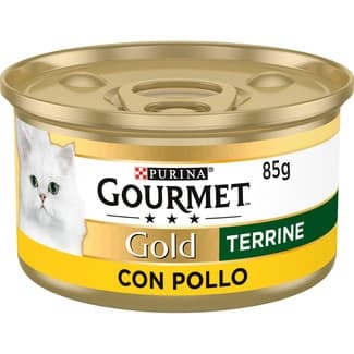 Gold Terrine comida húmeda para gatos con pollo lata 85 g -