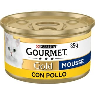 Gold Mousse comida húmeda para gatos con pollo lata 85 g -