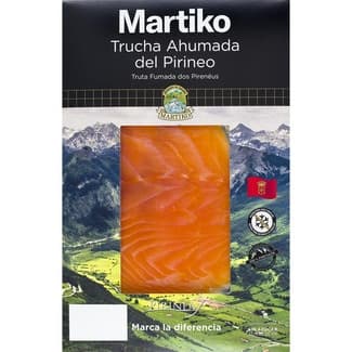 Trucha ahumada del Pirineo sin azúcar envase 80 g -