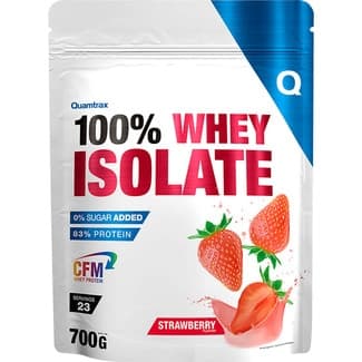 Whey Isolate proteína en polvo con sabor a fresa 0% azúcar añadido envase 700 g -