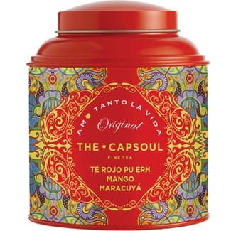 Original té rojo pu erh con mango y maracuyá a granel lata 100 g -