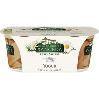 Yogur natural ecológico pack 2 unidades 125 g -