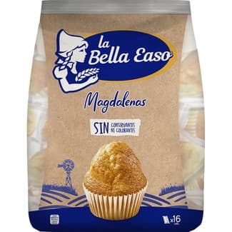 Magdalenas envasadas individualmente 16 unidades bolsa 464 g -