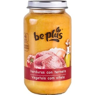 Tarrito de verduras con ternera sin gluten desde 6 meses envase 250 g -