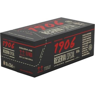 Cerveza rubia Reserva Especial pack 10 latas 33 cl -