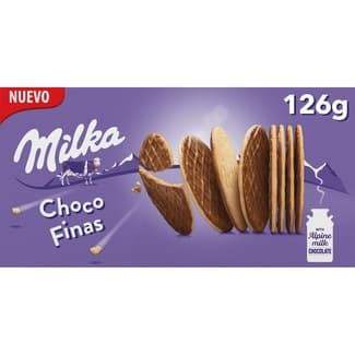 Choco Finas galletas finas con chocolate paquete 126 g -