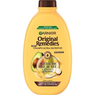 Champú Ultra Nutritivo Aceite de Aguacate y Manteca de Karité frasco 600 ml para cabello muy seco, difícil de controlar -