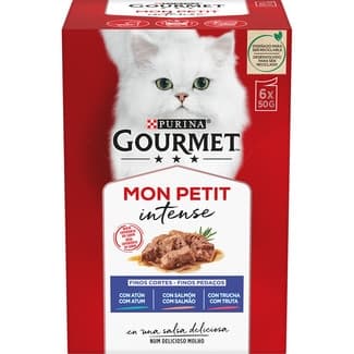 Mon Petit comida húmeda para gatos selección de pescados 6 sobres 50 g -