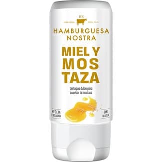 Salsa HN miel y mostaza sin gluten envase 180 ml -