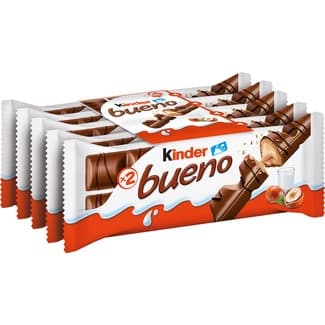 Barritas de chocolate con leche y avellanas pack 5 x 2 barritas envase 215 g -