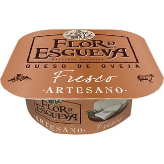 Queso fresco de oveja artesano elaborado con leche pasteurizada tarrina 250 g -