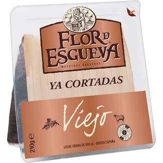 Queso viejo de oveja madurado elaborado con leche cruda ya cortadas cuña 210 g -